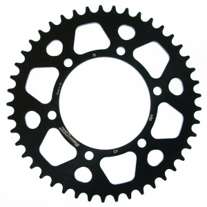 Rear ALU sprocket SUPERSPROX RAL-486:45-BLK Negru 45T, 520