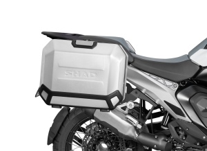 Set complet de cutii laterale de aluminiu, SHAD TERRA, 36L / 47L, incluzand kit de montaj SHAD BMW R 1300 GS - Img 2