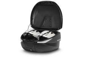 Top case SHAD SH58X D0B58206B Carbon (expandable concept) with PREMIUM lock and backrest - Img 4