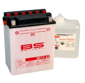 Baterie conventionala BS-BATTERY BB14-A2 (YB14-A2) include electrolit