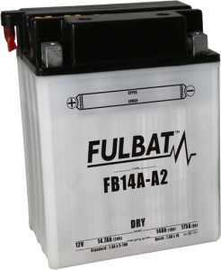 Baterie conventionala FULBAT FB14A-A2 (YB14A-A2) include electrolit