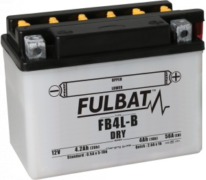 Baterie conventionala FULBAT FB4L-B (YB4L-B) include electrolit - Img 1
