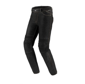 Blugi (jeans) moto barbati Seventy model SD-PJ6 tip Slim fit culoare: negru (cu insertii Aramid Kevlar) - Img 2