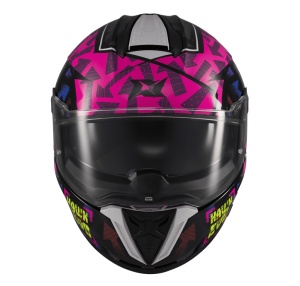 Casca integrala Axxis Hawk Evo SV Sketchbook B8 roz (fuchsia) lucios (ochelari soare integrati) - tip viziera: MT-V-31 - Img 2