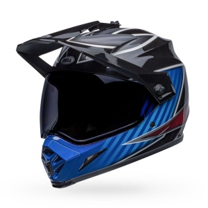 Casca integrala BELL MX-9 ADVENTURE MIPS DALTON Negru Albastru - Img 4