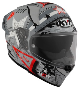 Casca integrala KYT R2R MAX ASSAULT GREY ECE 22.06 - Img 7