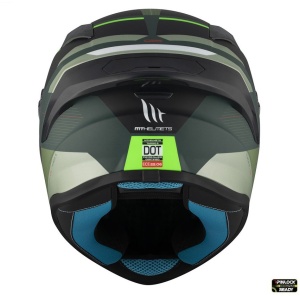 Casca integrala MT Targo S Kay C6 verde mat - omologare noua ECE 22.06 - tip viziera: MT-V-14B - Img 3