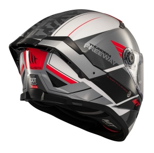 Casca integrala MT Thunder 4 SV Freeway A5 gri lucios (ochelari soare integrati) - tip viziera: MT-V-28B - Img 6