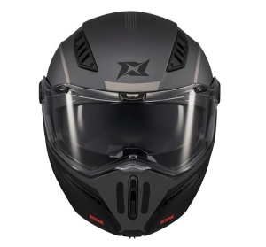 Casca modulabila (flip-up) Axxis GhostFighter SV Bitone C12 gri mat (ochelari soare integrati) Pinlock Ready – tip viziera: MT-V-36 - Img 3