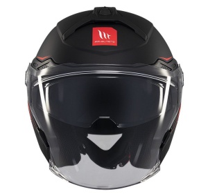 Casca open face motociclete MT Cosmo SV A1 negru mat (ochelari soare integrati) - tip viziera: MT-V-37 - Img 3
