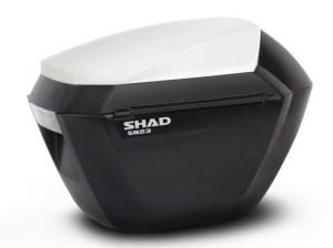 Cutii laterale cu capace colorate SHAD SH23 Alb