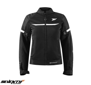 Geaca femei Racing vara Seventy SD-JR30.2 Mojave negru alb - Img 2