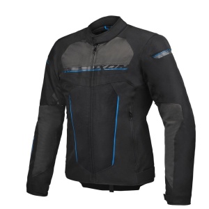 Geaca (jacheta) motociclete barbati Racing/Roadster Ixon All season model T-Rex MS culoare: negru/gri/albastru