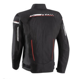 Geaca (jacheta) motociclete barbati Racing/Roadster Ixon All season model T-Rex MS culoare: negru/alb/rosu - Img 2