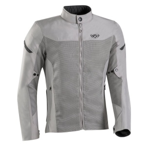 Geaca (jacheta) motociclete barbati Racing/Roadster Ixon vara model Fresh MS culoare: greige (gri)
