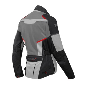 Geaca (jacheta) motociclete barbati Touring Seventy vara model SD-JT70 Atacama culoare: negru/gri/rosu - Img 2