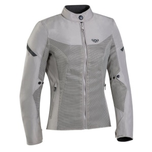 Geaca (jacheta) motociclete femei Racing/Roadster Ixon vara model Fresh LS culoare: greige (gri)