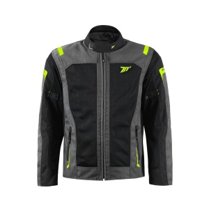 Geaca moto barbati Touring Seventy model SD-JT66 Sahara Gri/Galben Fluo - Img 4