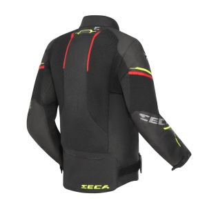 Geaca moto SECA AIRFLOW III NEGRU/ROSU - Img 2