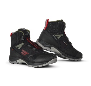 Ghete (cizme) moto Adventure (Touring) Unisex Seventy model SD-BA7 Stelvio culoare: negru/rosu/verde