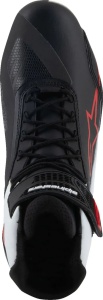 Ghete moto ALPINESTARS FASTER 4 Negru-Alb-Rosu - Img 3