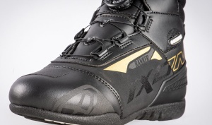 Ghete moto Roadster femei All season Ixon model Ranker WP LS culoare: negru/gold (auriu) (100% waterproof) - Img 3