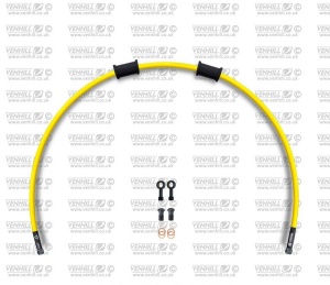 Kit conducta frana spate Venhill POWERHOSEPLUS KAW-10019RB-YE (1 conducta in kit) Yellow hoses, black fittings