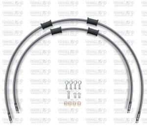 Kit conducte de frana fata Venhill POWERHOSEPLUS HAR-12003FS (2 conducte in kit) Clear hoses, stainless steel fittings
