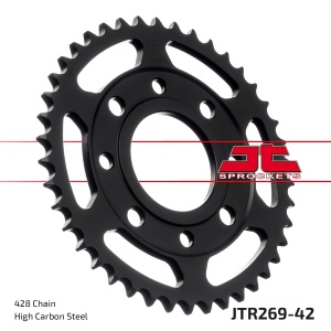 Kit de lant D.I.D Chain - Argintiu chain 428 D, Non-sealed, CHK front sprocket SUPERSPROX, CHK rear sprocket JT pentru DAELIM VT 125 Evolution 1998-2002 - Img 6