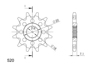 Kit de lant D.I.D Chain - Argintiu chain 520 VX, X-ring (X, NX, QX, XS), CHK front sprocket SUPERSPROX, CHK rear sprocket SUPERSPROX STEALTH pentru SUZUKI RM 125 1984-1987 - Img 3