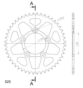 Kit de lant D.I.D Chain - Argintiu chain 525 VX, X-ring (X, NX, QX, XS), CHK front sprocket SUPERSPROX, CHK rear sprocket SUPERSPROX pentru SUZUKI GSX 650 F 2008-2016 - Img 5