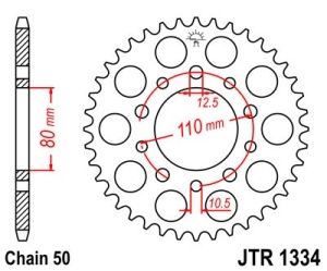Kit de lant D.I.D Chain - Argintiu chain 530 VX, X-ring (X, NX, QX, XS), CHK front sprocket JT CHK rubber cushioned, CHK rear sprocket JT pentru HONDA CB 900 F 1979-1983 - Img 5