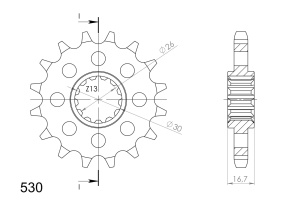 Kit de lant D.I.D Chain - Argintiu chain 530 ZVM-X, X-ring (X, NX, QX, XS), CHK front sprocket SUPERSPROX, CHK rear sprocket SUPERSPROX pentru HONDA VTR 1000 SP 1,2 2000-2006 - Img 3