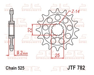 Kit de lant D.I.D Chain - Argintiu lant 525 VX, X-Ring, pinion fata JT, foaie spate JT pentru BENELLI 752 S 2018-2023 - Img 3