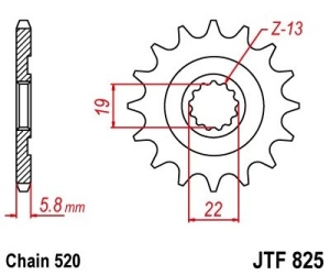 Kit de lant D.I.D Chain - Auriu chain 520 DZ, Non-sealed, CHK front sprocket JT, CHK rear sprocket JT pentru HUSQVARNA TC 250 2009-2013 - Img 3