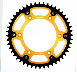 Kit de lant D.I.D Chain - Auriu chain 520 MX, Non-sealed, CHK front sprocket SUPERSPROX, CHK rear sprocket SUPERSPROX STEALTH pentru HUSABERG FC 450 2004-2006 - Img 3