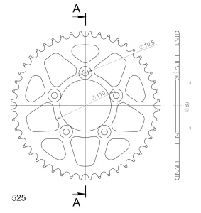 Kit de lant D.I.D Chain - Auriu chain 525 VX, X-ring (X, NX, QX, XS), CHK front sprocket JT CHK rubber cushioned, CHK rear sprocket SUPERSPROX pentru SUZUKI GSX 650 F 2008-2016 - Img 5