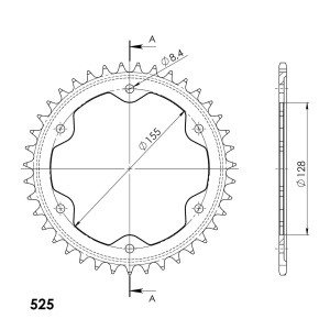 Kit de lant D.I.D Chain - Auriu chain 525 ZVM-X, X-ring (X, NX, QX, XS), CHK front sprocket JT CHK rubber cushioned, CHK rear sprocket SUPERSPROX pentru KTM Super Duke 1290 GT 2016-2023 - Img 6