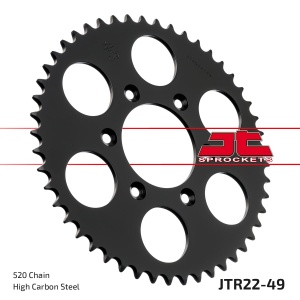 Kit de lant EK - Argintiu chain 520 DEX, X-ring (X, NX, QX, XS), CHK front sprocket SUPERSPROX, CHK rear sprocket JT pentru APRILIA RX 125 (<1993) 1990-1993 - Img 6