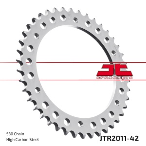 Kit de lant EK - Argintiu chain 530 SRX, X-ring (X, NX, QX, XS), CHK front sprocket JT CHK rubber cushioned, CHK rear sprocket JT pentru TRIUMPH Speed Triple 1050 2005-2011 - Img 7