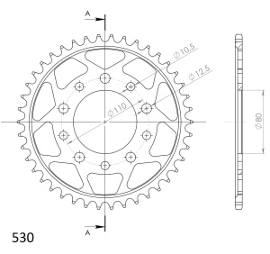 Kit de lant EK - Auriu chain 530 ZVX, X-ring (X, NX, QX, XS), CHK front sprocket JT CHK rubber cushioned, CHK rear sprocket SUPERSPROX pentru HONDA CBR 1000 F 1989-1995 - Img 5