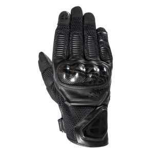 Manusi barbati Roadster vara piele/textil Ixon model RS4 AIR MS culoare: negru - degete tactile (carbon)