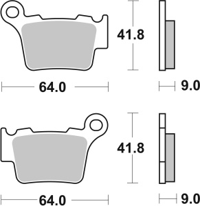 Placute de frana BREMBO 07BB27CC CC ROAD - Img 3