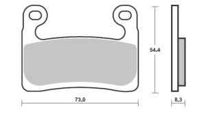 Placute de frana BREMBO 07GR90SA