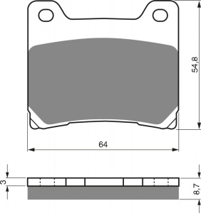 Placute de frana GOLDFREN 015 S3