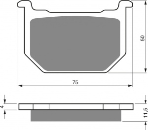 Placute de frana GOLDFREN 075 AD OFF-ROAD FRONT