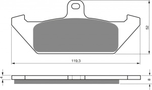 Placute de frana GOLDFREN 101 AD STREET