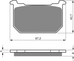 Placute de frana GOLDFREN 127 AD STREET