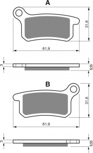 Placute de frana GOLDFREN 185 S33 OFF-ROAD FRONT