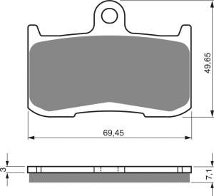 Placute de frana GOLDFREN 207 S3